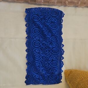 Free People Deep Blue Lace Fabric